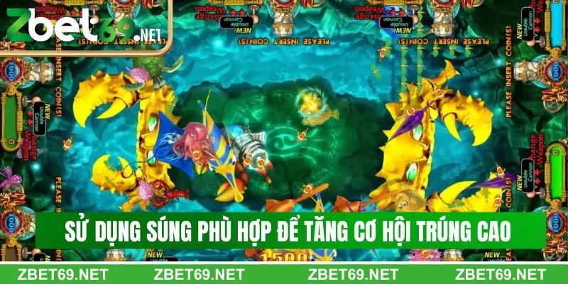 Sử dụng súng phù hợp để tăng cơ hội trúng cao Sử dụng súng phù hợp để tăng cơ hội trúng cao